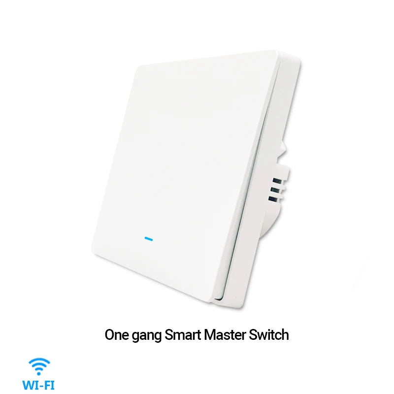 Tuya WiFi RF433 Smart Wall Light Switch – No Neutral, 1/2/3 Gang, Alexa & Google Home Compatible