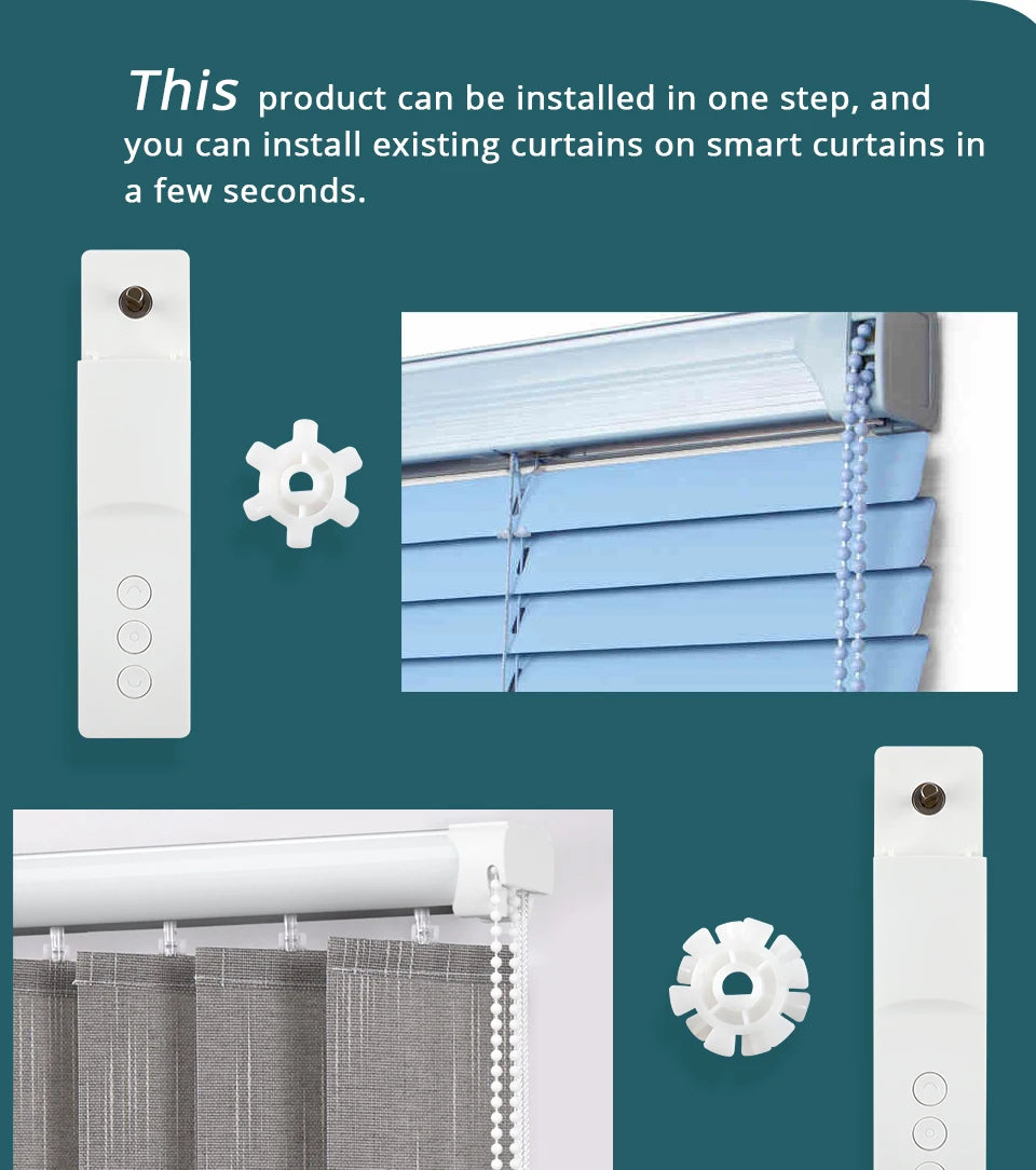 Zemismart ZigBee Smart Roller Shade Motor with Battery
