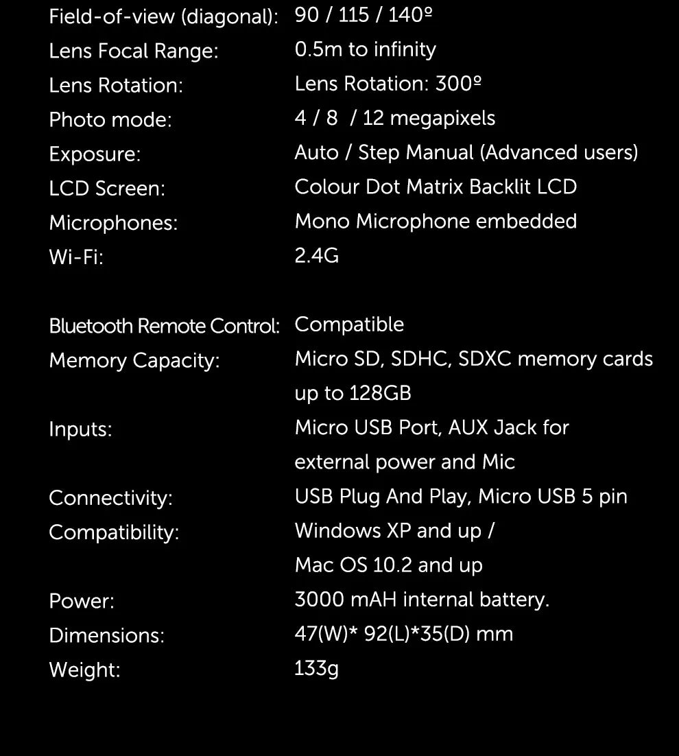 Drift Ghost XL 1080P Action Camera Waterproof Dash Cam