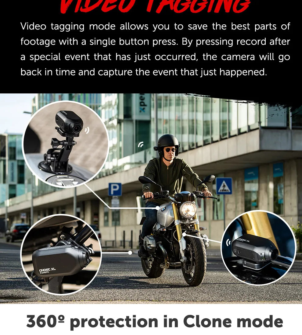 Drift Ghost XL 1080P Action Camera Waterproof Dash Cam