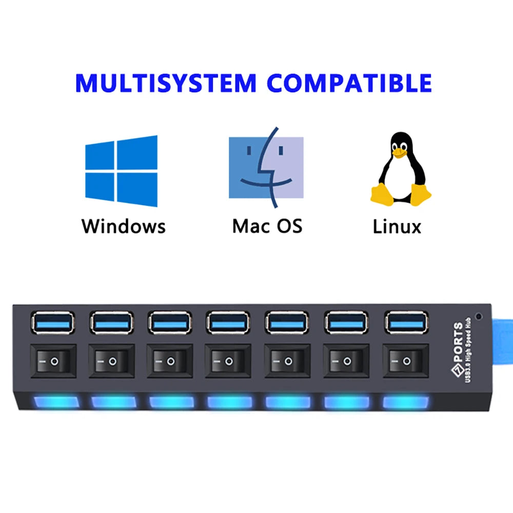 USB 3.0 Type-C Docking Station – Multiport Hub with SD/TF Card Reader & Audio for MacBook Pro