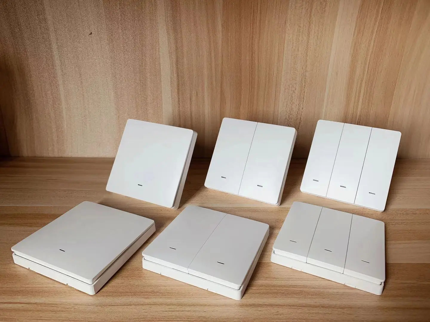 Tuya WiFi RF433 Smart Wall Light Switch – No Neutral, 1/2/3 Gang, Alexa & Google Home Compatible