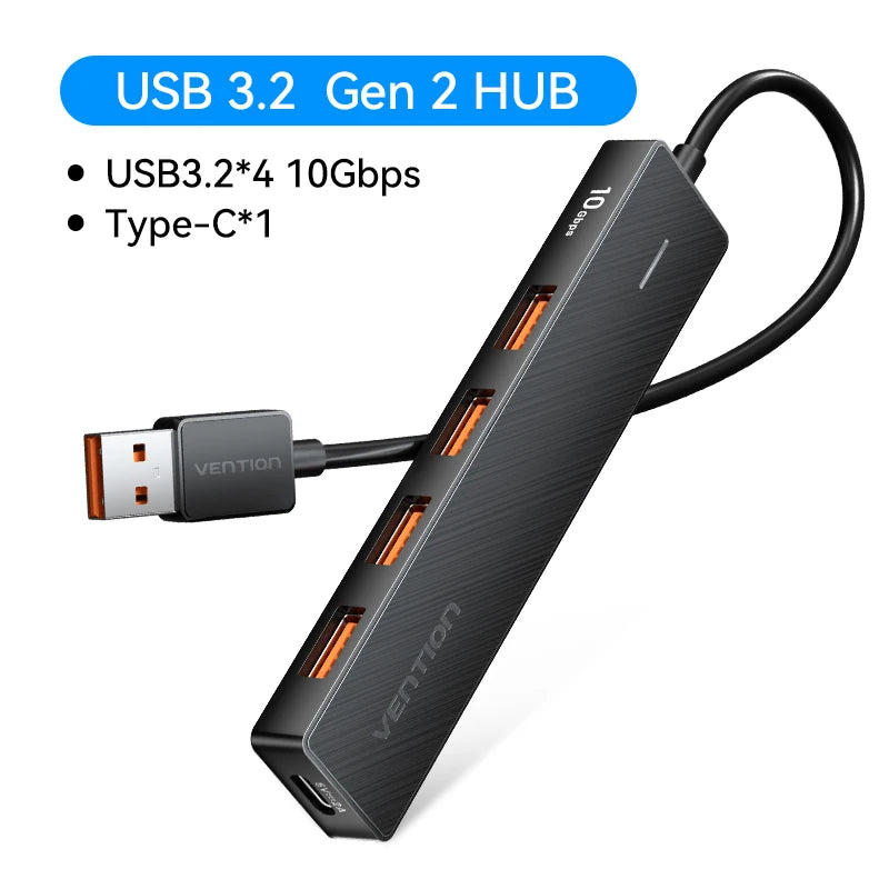 Vention USB 3.2 Hub 4-Port Splitter Adapter