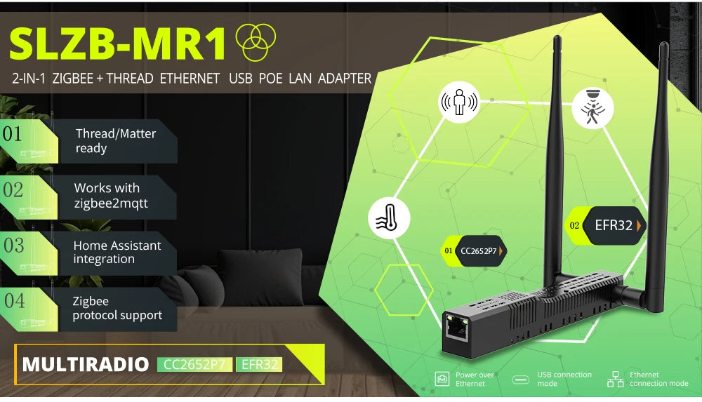SMLIGHT SLZB-06/M/P7/P10 Zigbee 3.0 Gateway – Ethernet, WiFi, USB & PoE Coordinator for Home Assistant