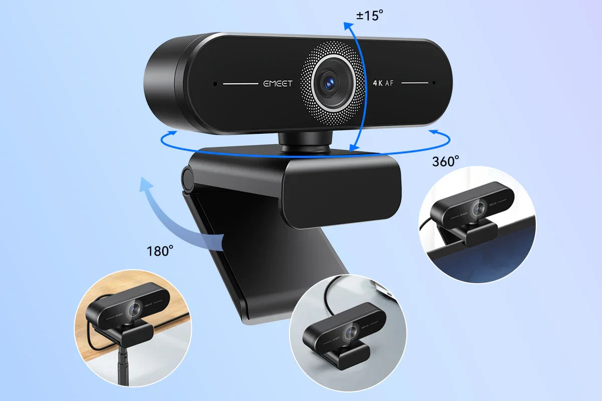 EMEET C60E 4K Autofocus USB Webcam