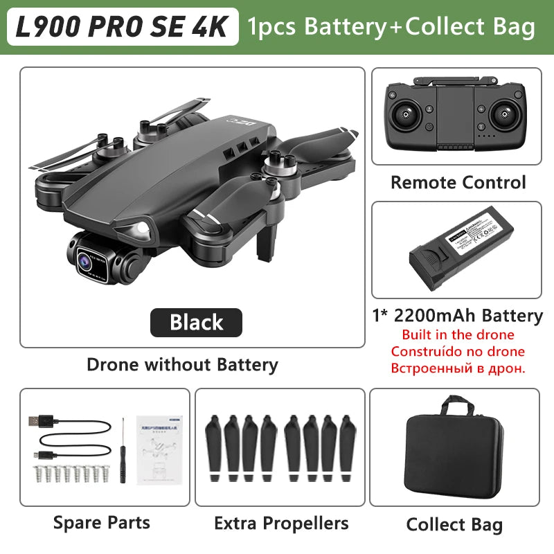 LYZRC L900 Pro GPS Drone – 4K Dual Camera 5G WiFi Foldable FPV Quadcopter