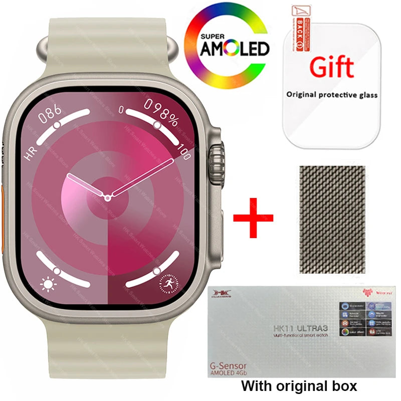 HK11 Ultra 3 Smartwatch 2025 49mm AMOLED NFC