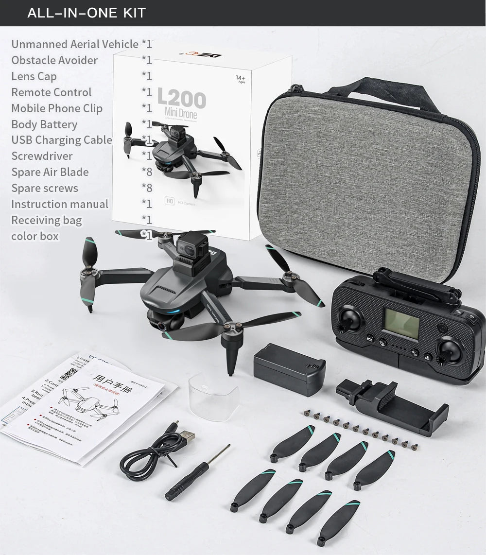 L200 Pro Max 4K GPS Drone with 2-Axis Gimbal