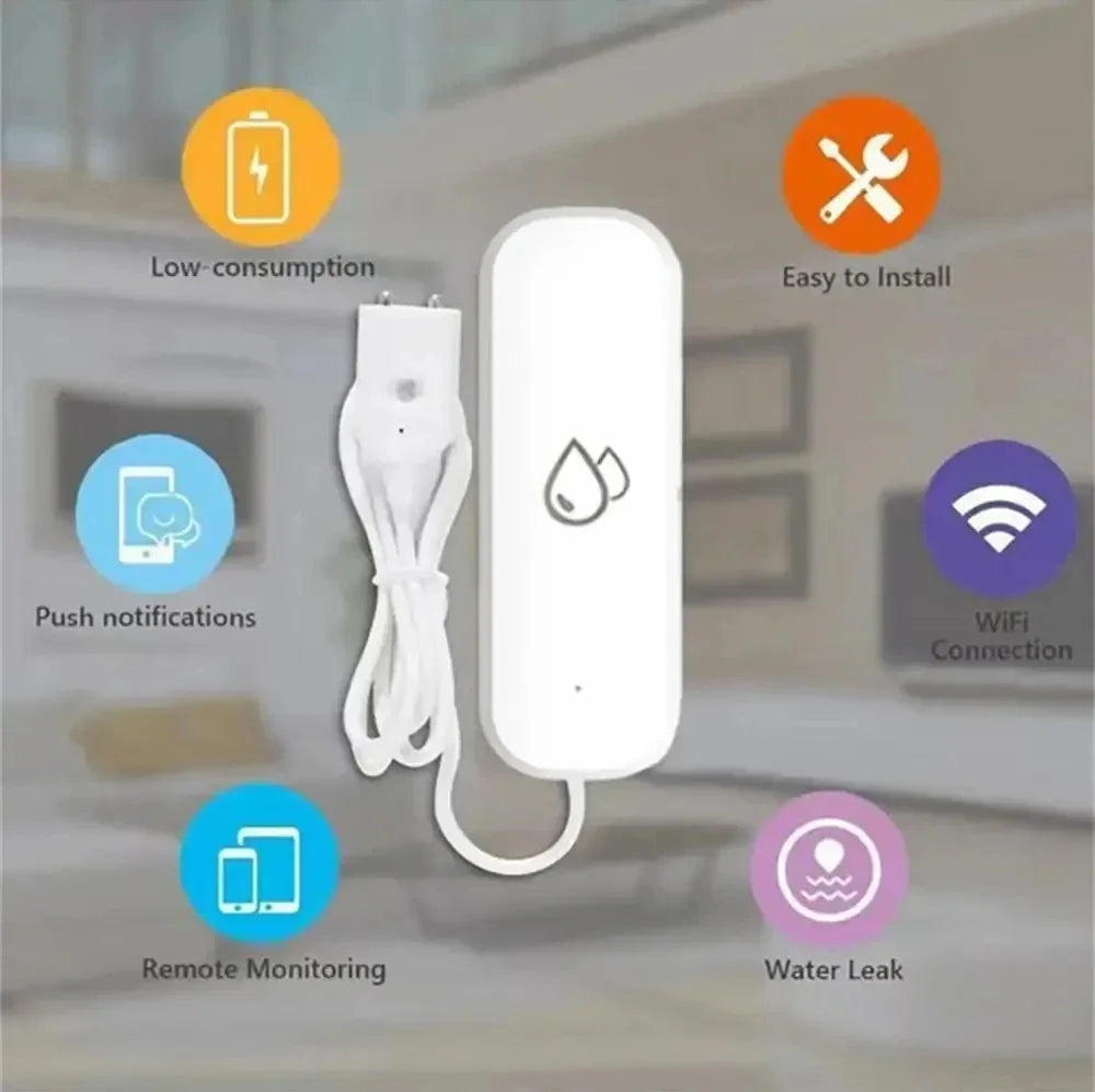 Tuya Smart WiFi/ZigBee Water Leak Sensor – Flood Detector Alarm for Smart Life App