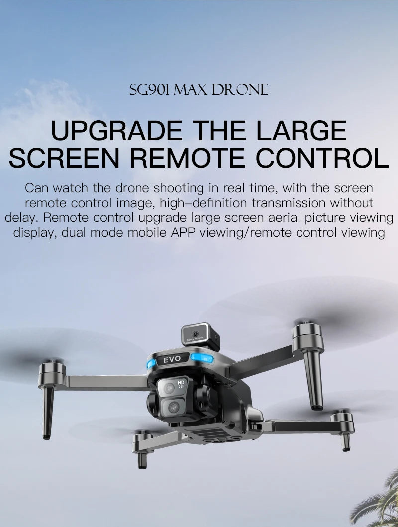 SG901 Max 8K GPS Drone with Screen Remote & Obstacle Avoidance