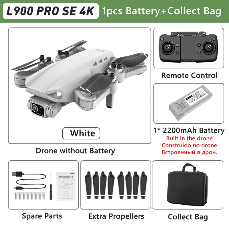 LYZRC L900 Pro GPS Drone – 4K Dual Camera 5G WiFi Foldable FPV Quadcopter