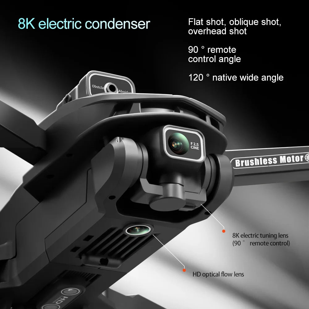 V168 Max 8K GPS Drone – 5G WiFi Dual Camera, 5KM Range, Foldable Brushless Quadcopter