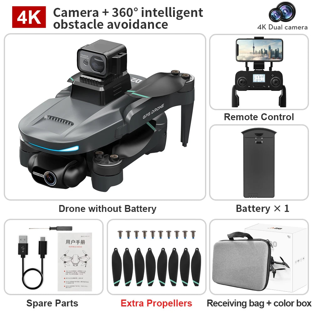 L200 Pro Max 4K GPS Drone with 2-Axis Gimbal