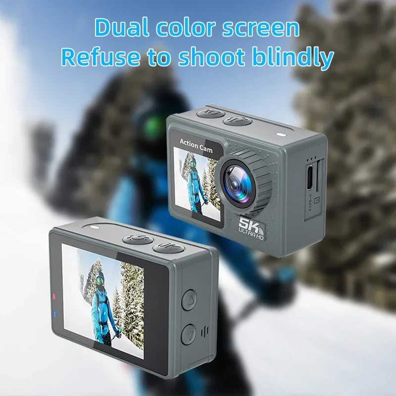 5K 4K Action Camera with WiFi & Stabilizer