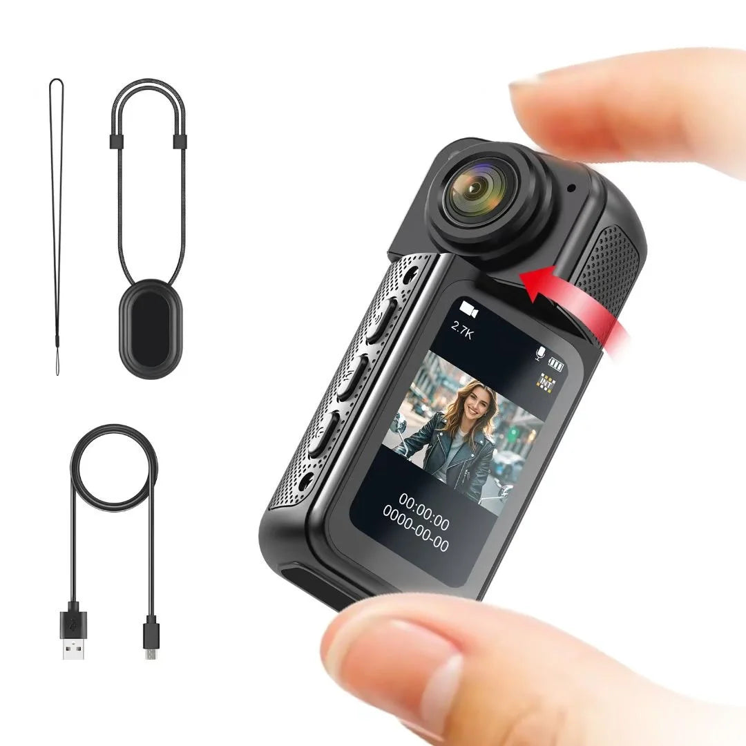 AMORUS Mini 2.7K Thumb Action Camera