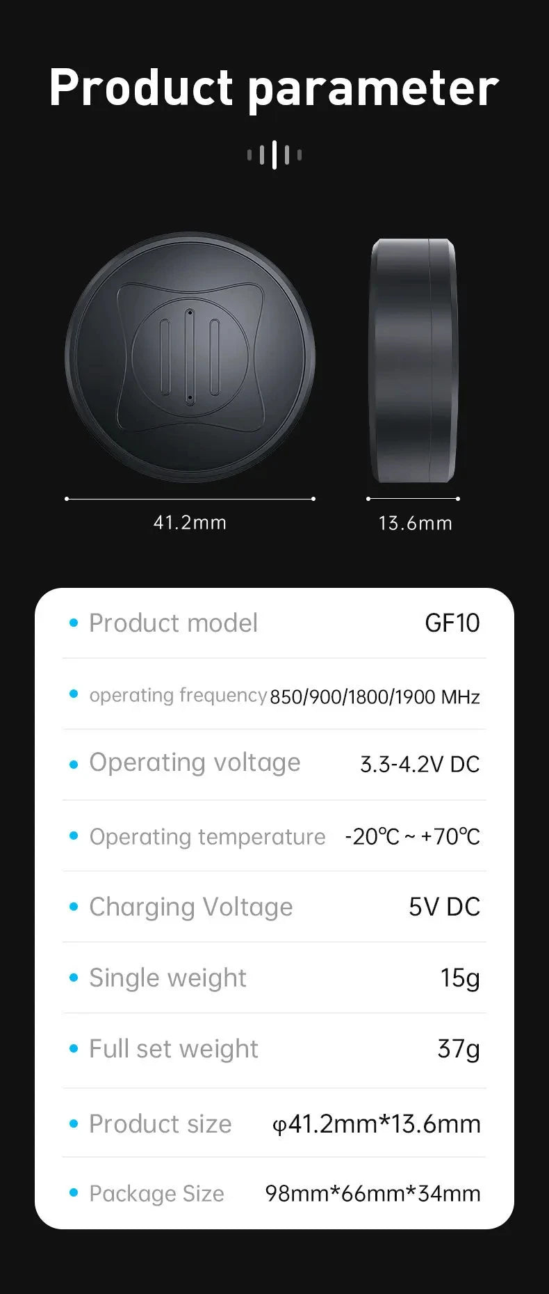 Xiaomi Magnetic GPS Tracker – Smart Anti-Lost Locator for Car, Pets & Kids