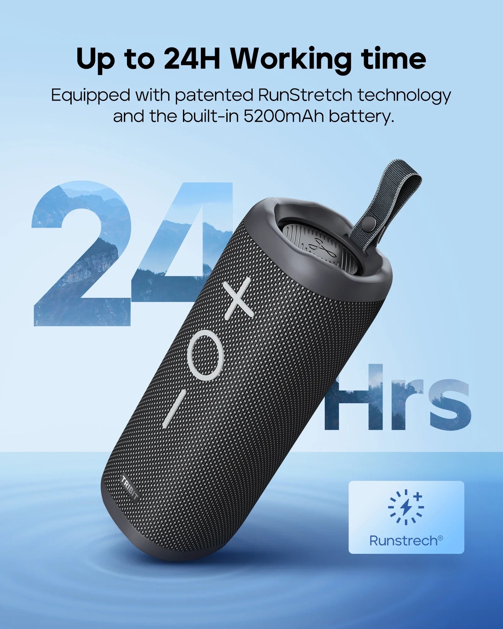 TRIBIT StormBox 2 Portable Bluetooth Speaker – 34W, IPX7 Waterproof, 24-Hour Playtime