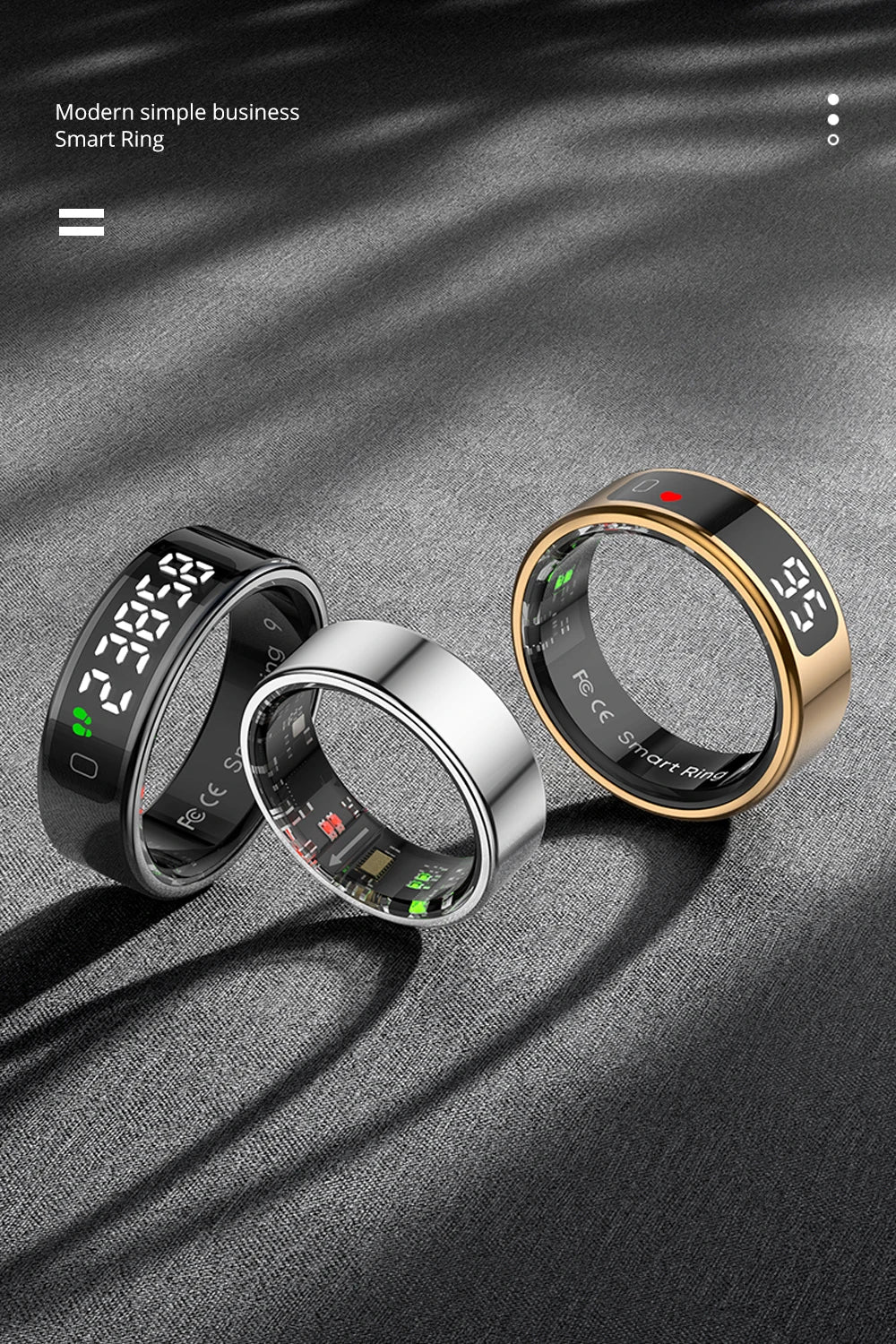 COLMI R12 Smart Ring 2025 with Display & Wireless Charging
