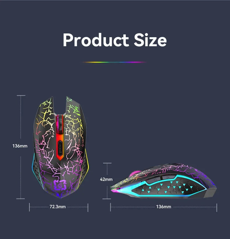 Bluetooth 5.2 RGB Dual-Mode Wireless Mouse