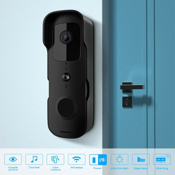 TuyaSmart 1080P WiFi Video Doorbell – Waterproof, Night Vision, Smart Intercom Camera