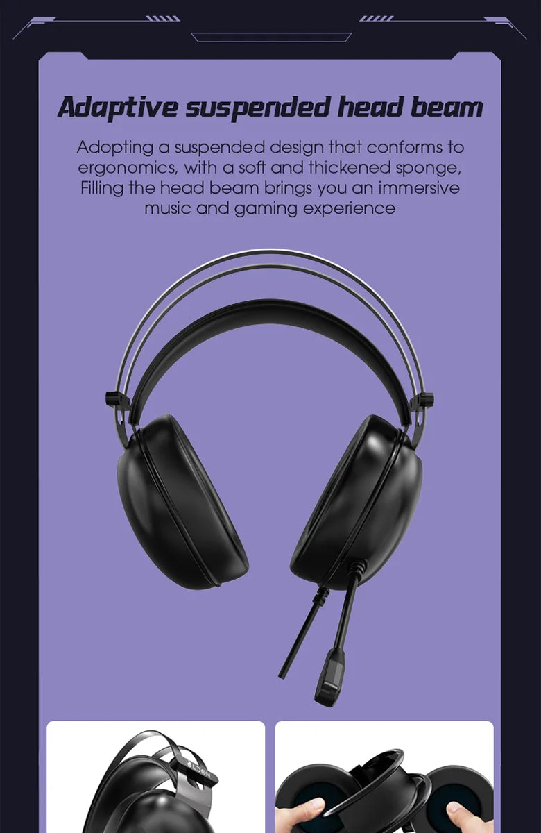 7.1 Surround Sound Gaming Headset with Mic