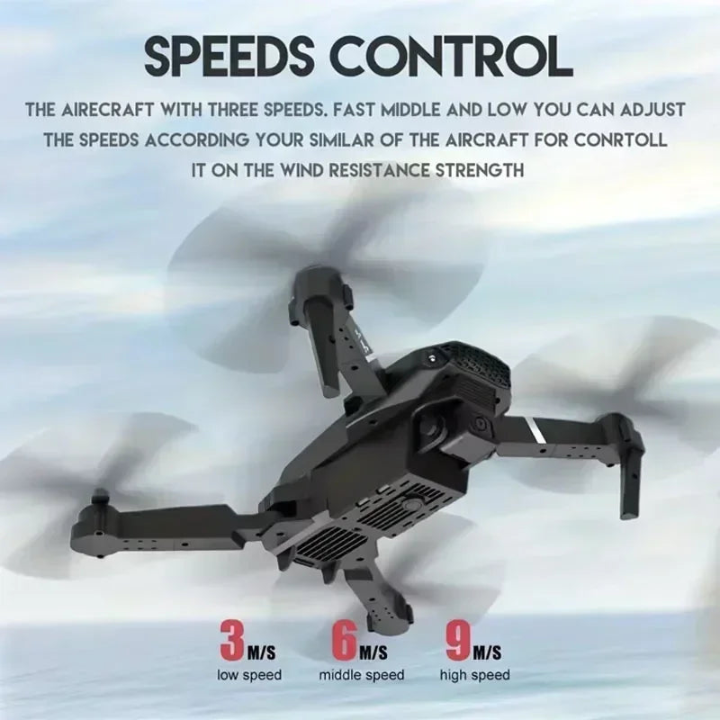 E88 Pro 4K Drone – Foldable RC Quadcopter with Dual HD Cameras & WiFi FPV