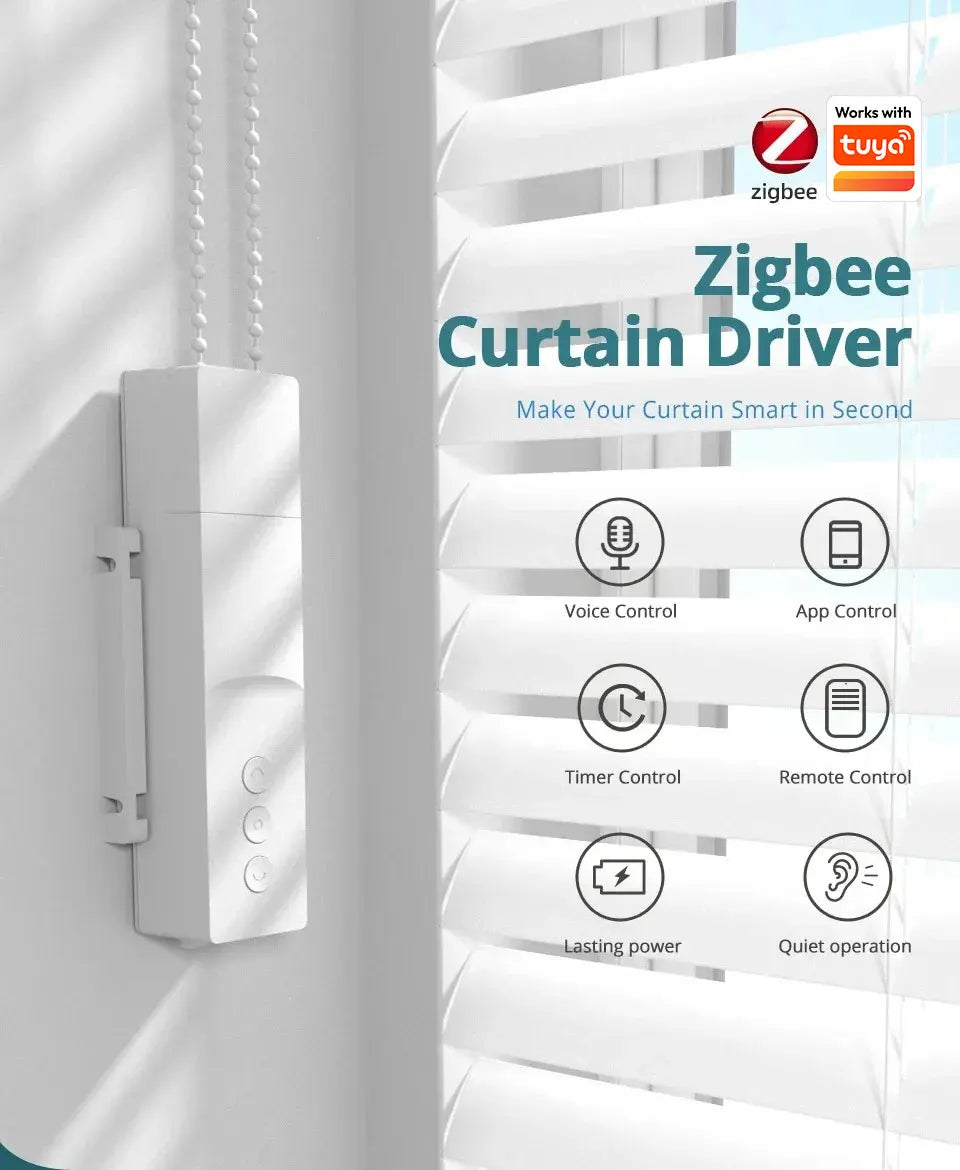 Zemismart ZigBee Smart Roller Shade Motor with Battery