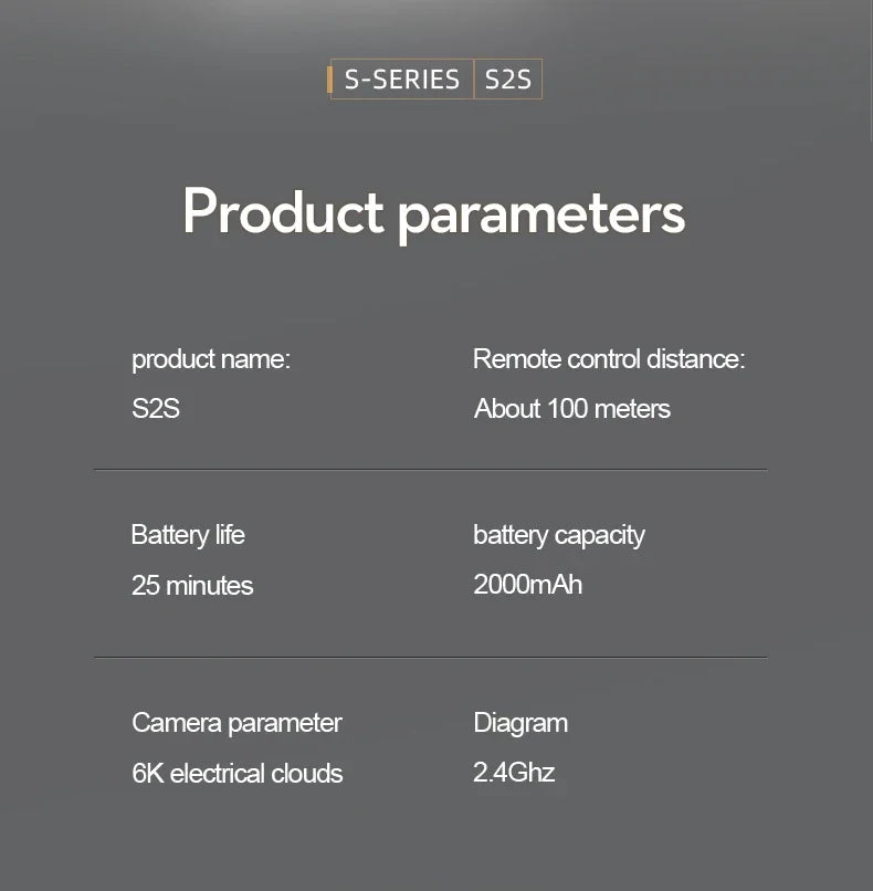 S2S Mini Drone – 4K/8K HD Camera, Obstacle Avoidance, Foldable RC Quadcopter