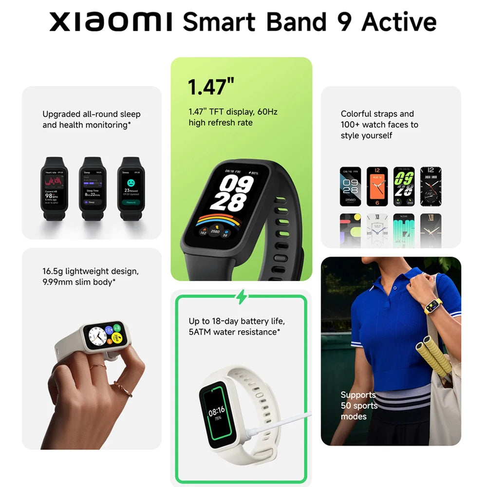 Xiaomi Smart Band 9 Active Global Version 1.47''