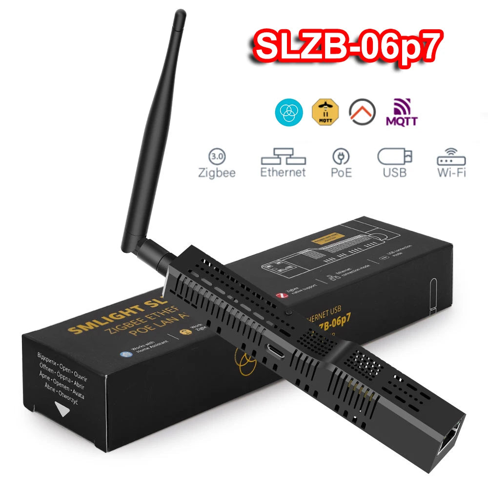 SMLIGHT SLZB-06/M/P7/P10 Zigbee 3.0 Gateway – Ethernet, WiFi, USB & PoE Coordinator for Home Assistant