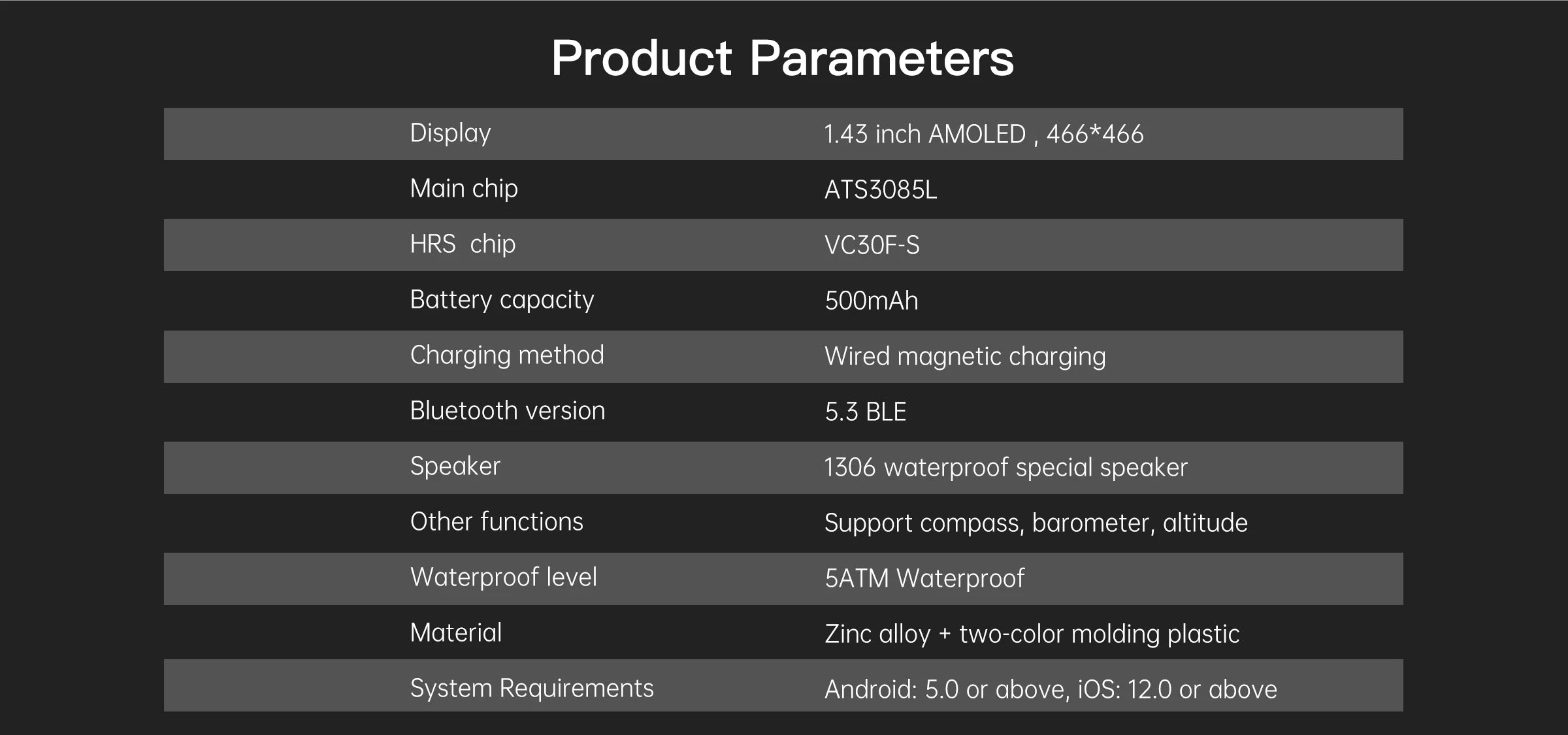 T-Rex 3 Ultra GPS Smartwatch 5ATM Waterproof