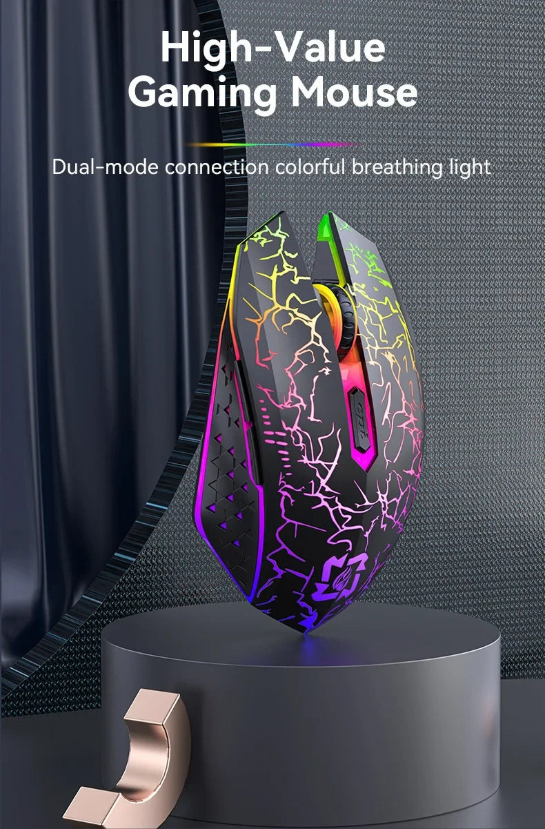 Bluetooth 5.2 RGB Dual-Mode Wireless Mouse