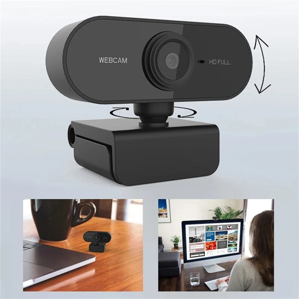 HD USB Webcam with Microphone & Cover