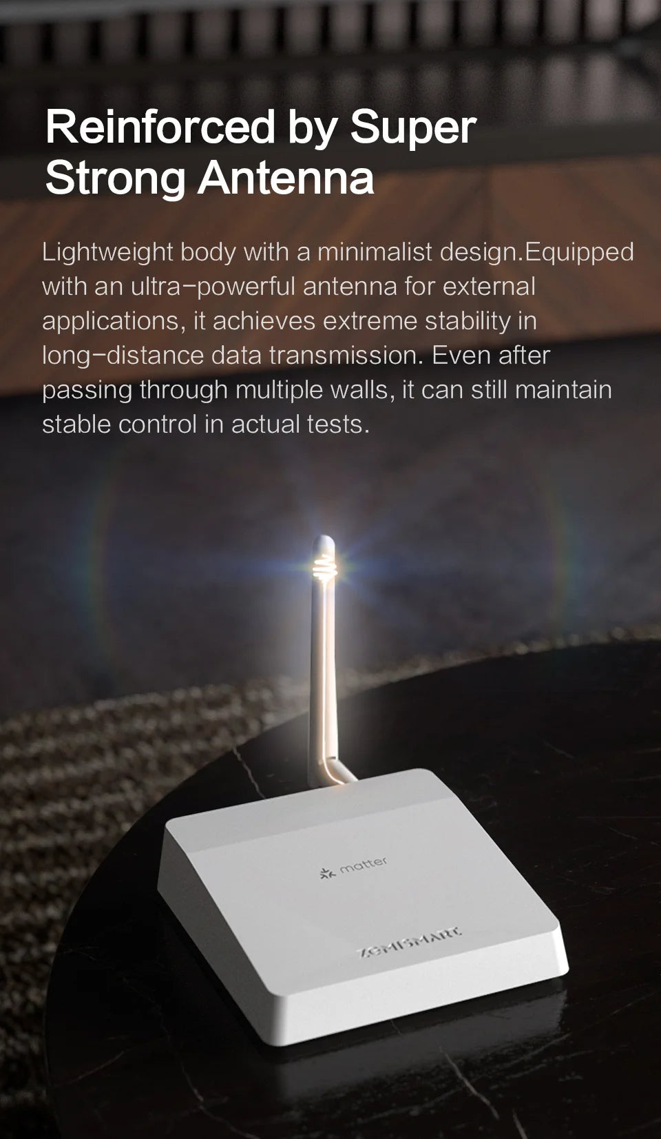 Zemismart Matter Zigbee Hub Smart Home Gateway