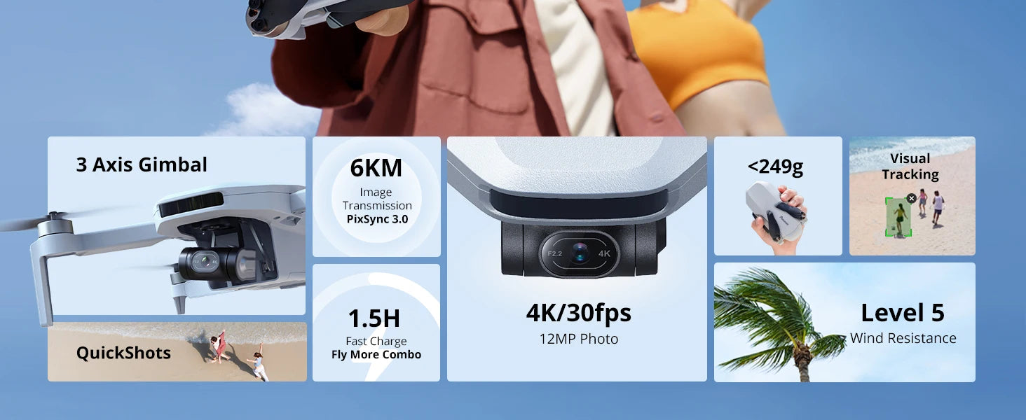 Potensic C0 Mini Drone 4K GPS with 3-Axis Gimbal