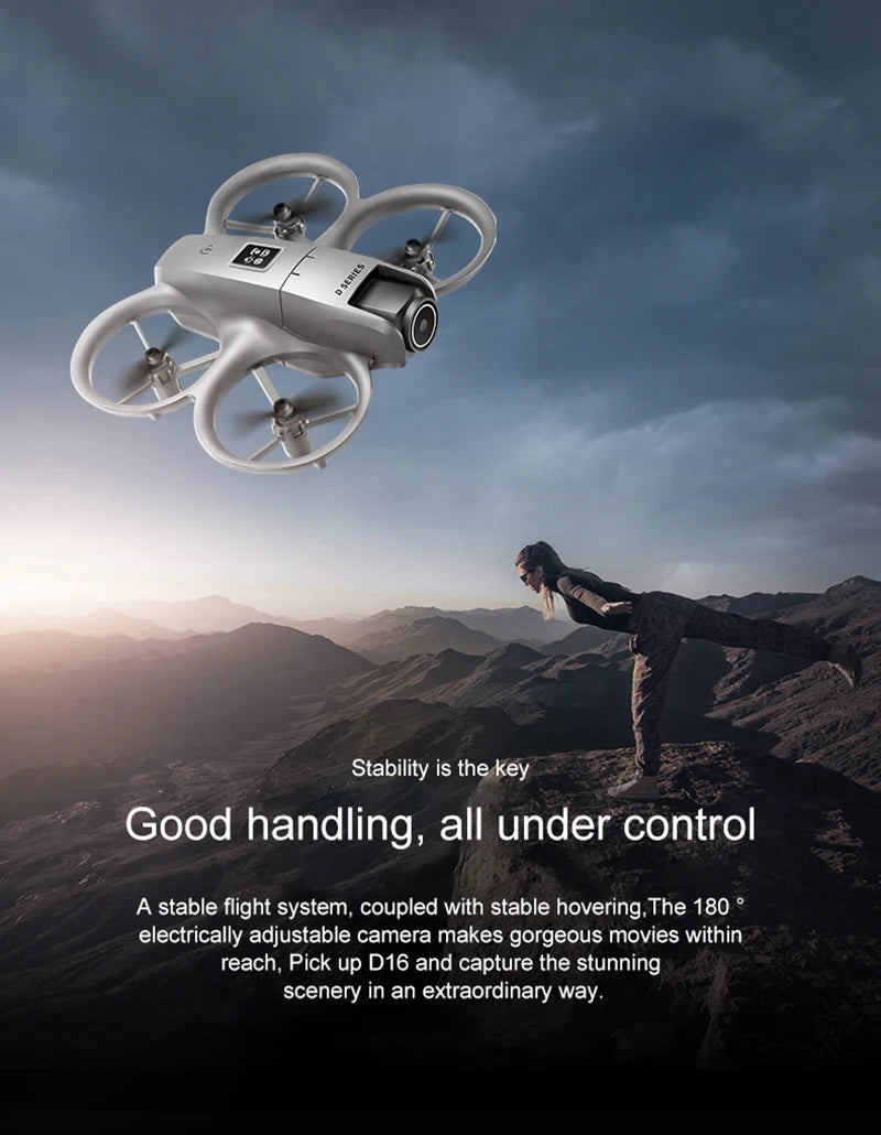Xiaomi D16 Mini Drone – Dual 8K HD Camera, Obstacle Avoidance, 20000M Range UAV
