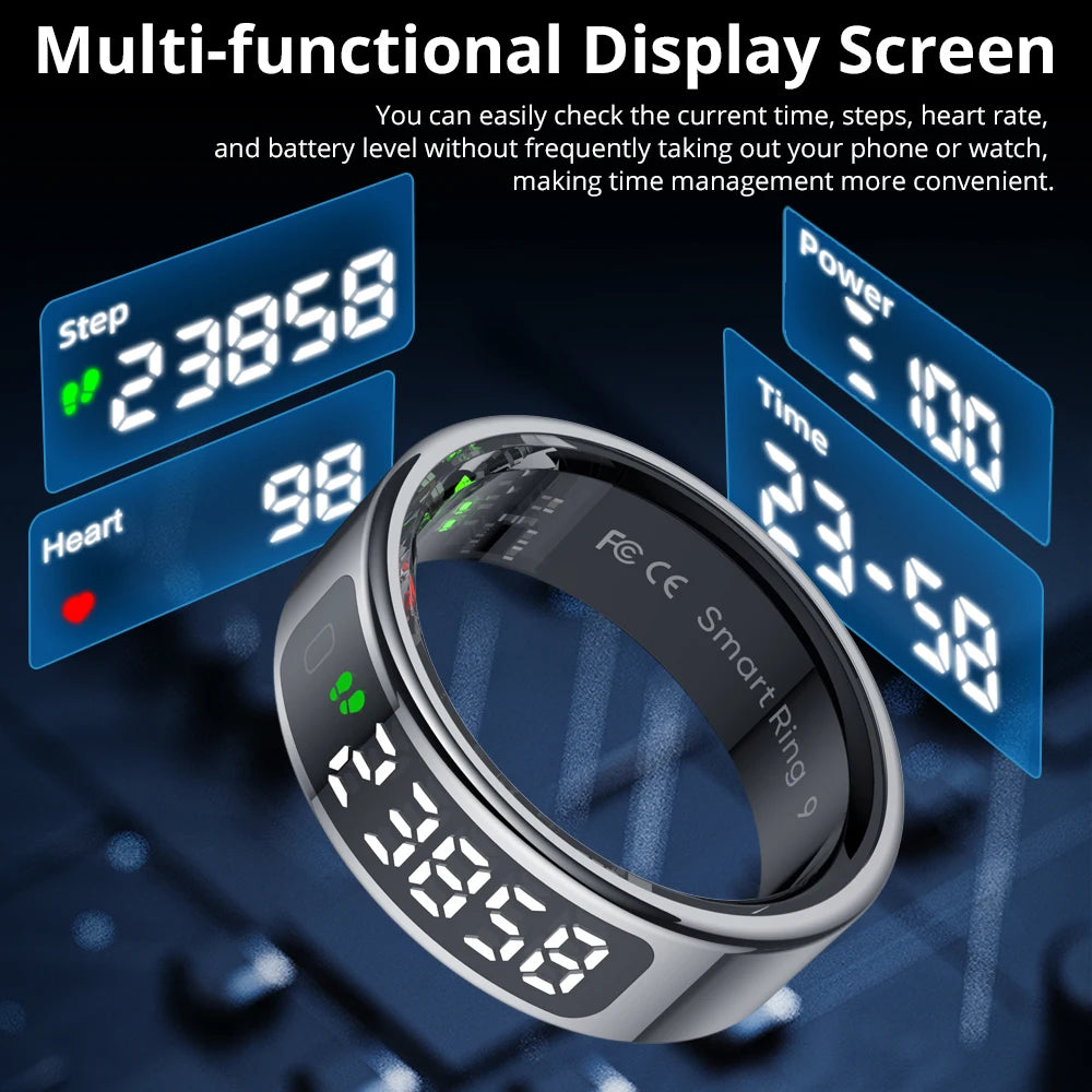 COLMI R12 Smart Ring 2025 with Display & Wireless Charging