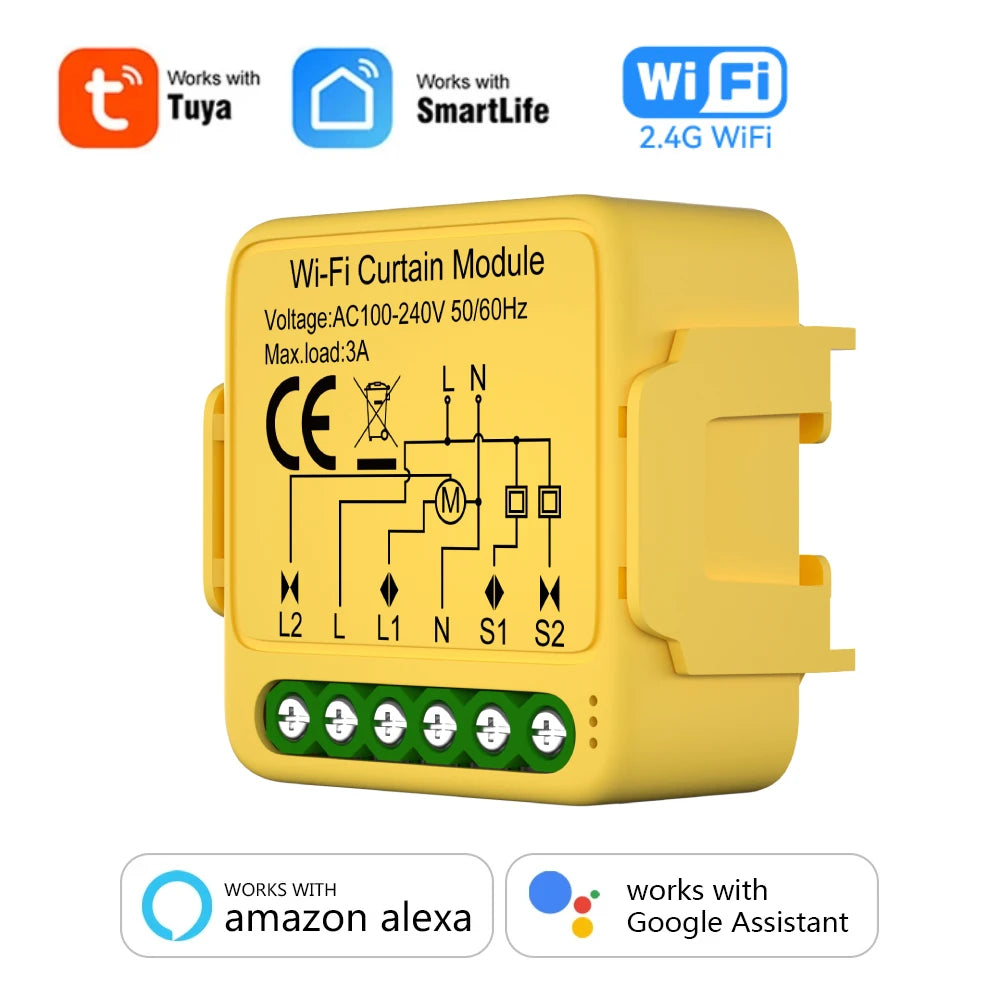Tuya WiFi ZigBee Smart Curtain Switch Module