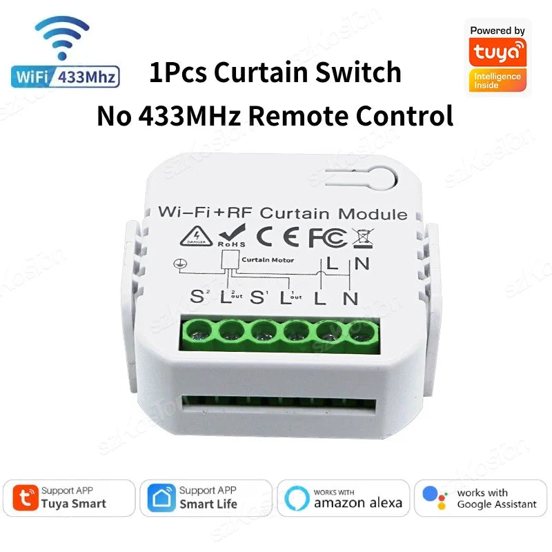 Tuya WiFi ZigBee Smart Curtain Switch Module