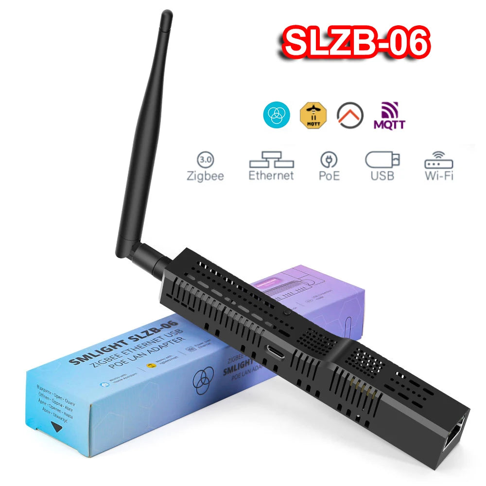 SMLIGHT SLZB-06/M/P7/P10 Zigbee 3.0 Gateway – Ethernet, WiFi, USB & PoE Coordinator for Home Assistant