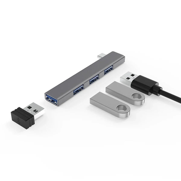 USB-C Hub 4-Port OTG Adapter Splitter