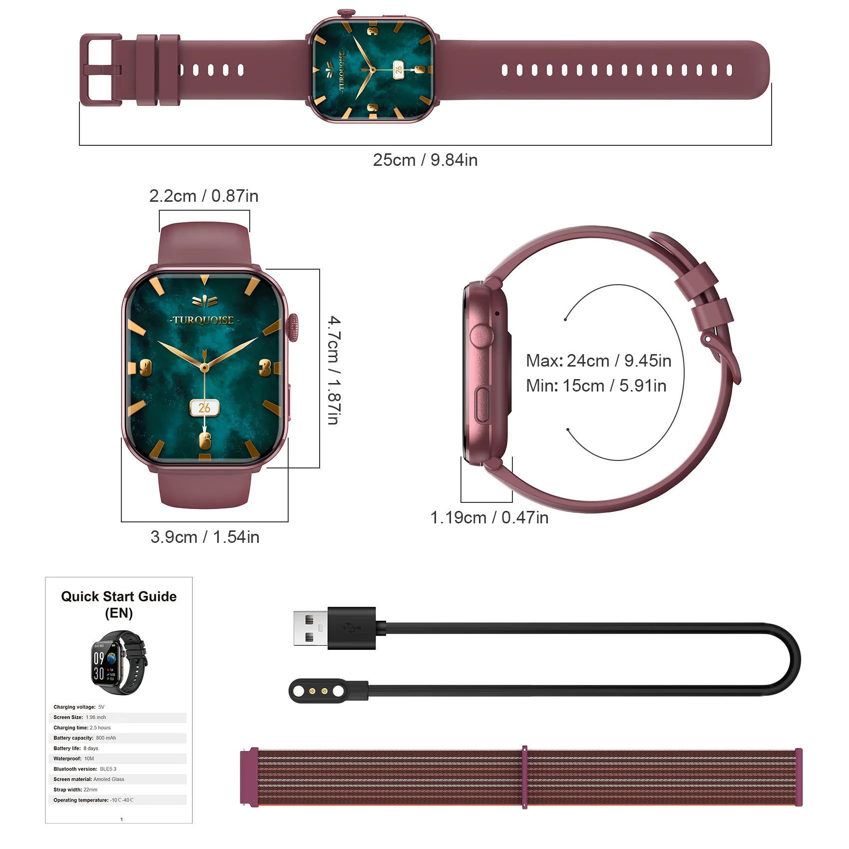 Blackview R60 Smartwatch 2025 Bluetooth Call AMOLED