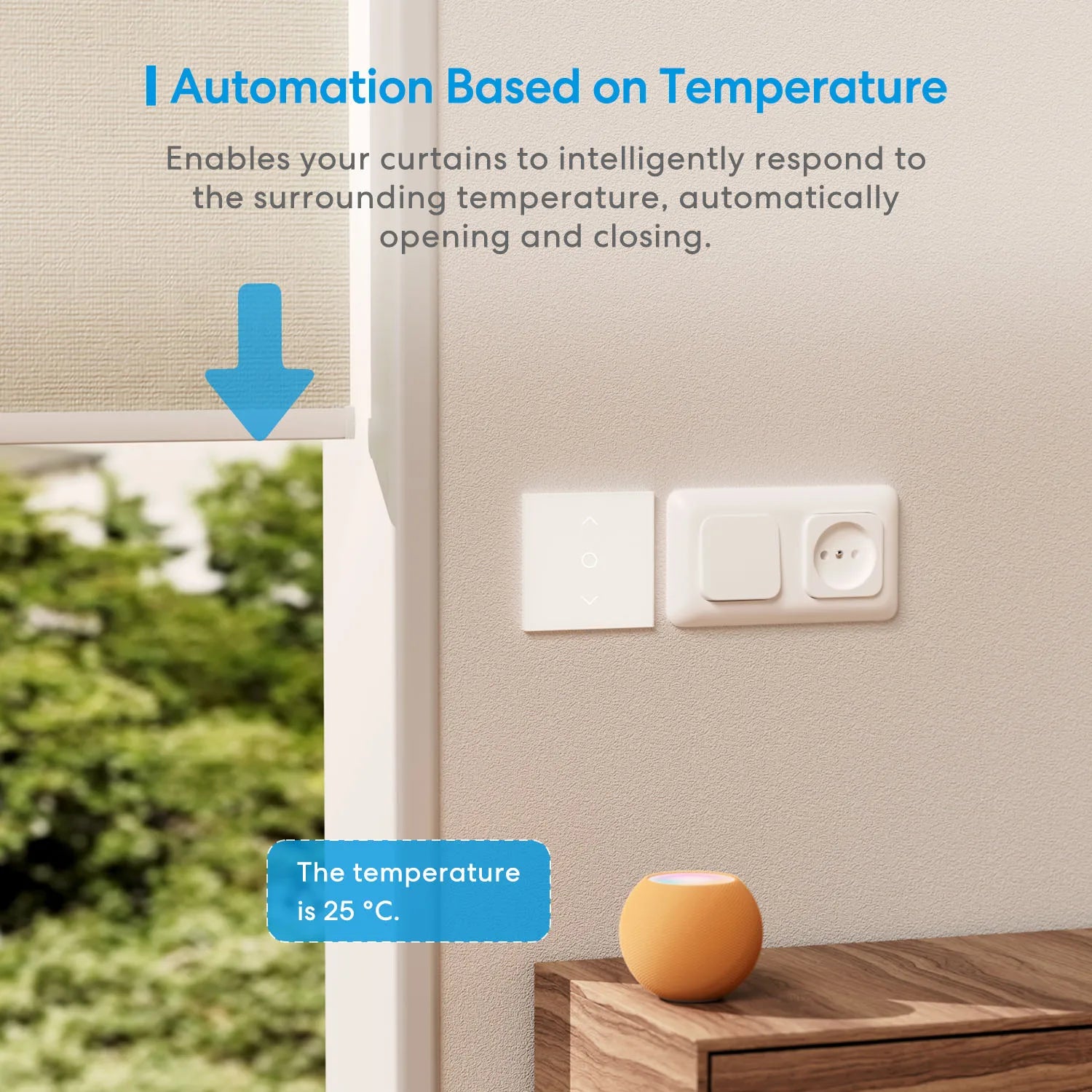 Meross HomeKit Smart Roller Shutter Switch – WiFi Curtain & Blind Motor Controller for Siri, Alexa, Google Home