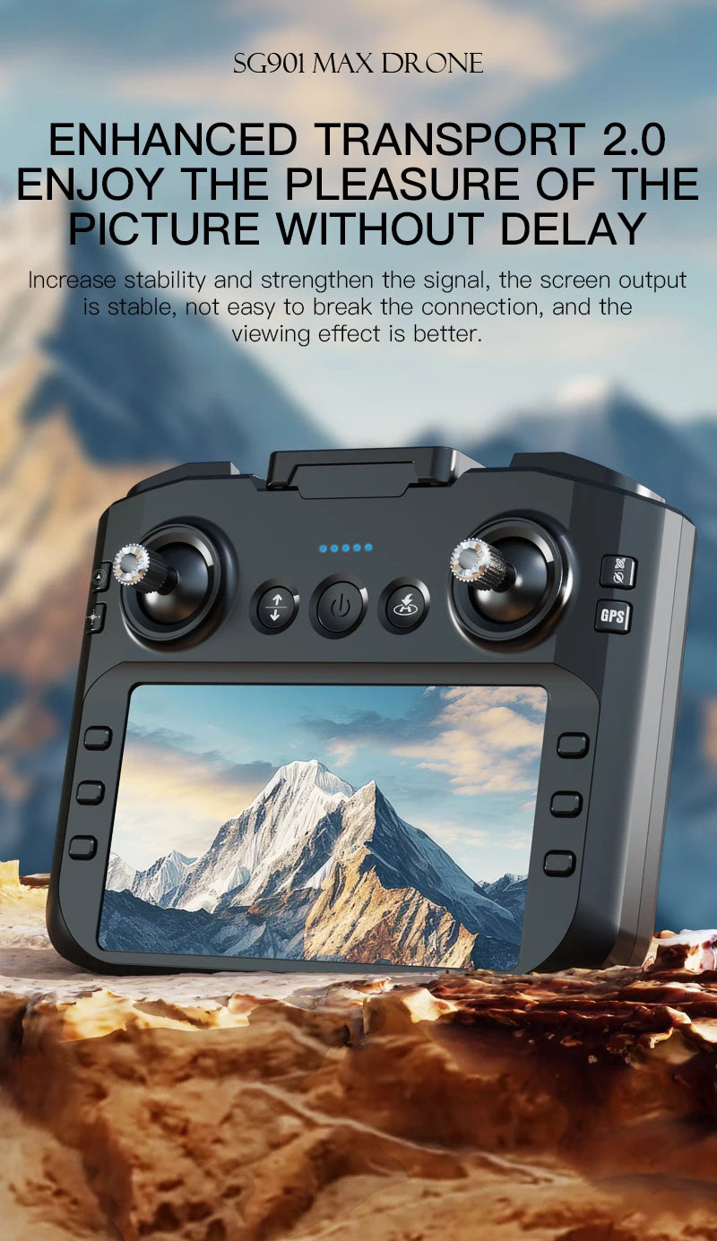 SG109 Pro Max 4K GPS Mini Drone with Screen Remote