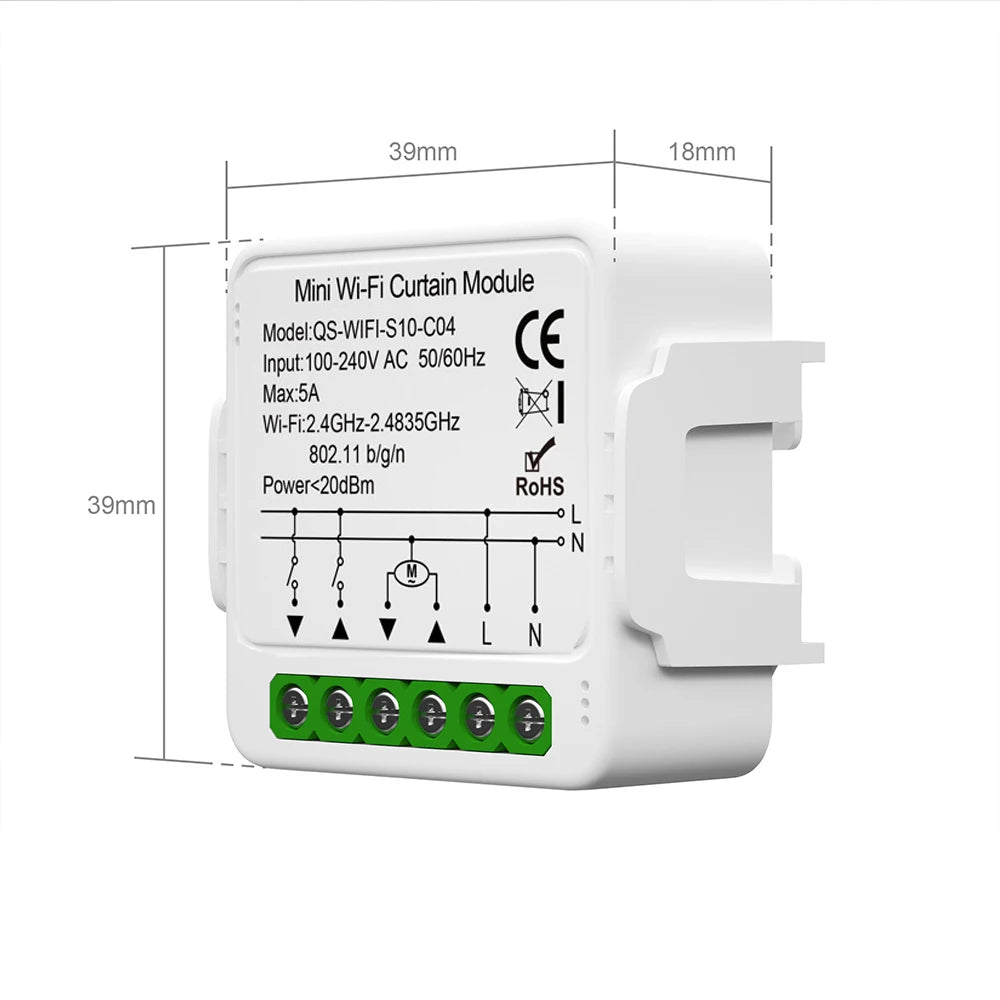 Tuya WiFi ZigBee Smart Curtain Switch Module