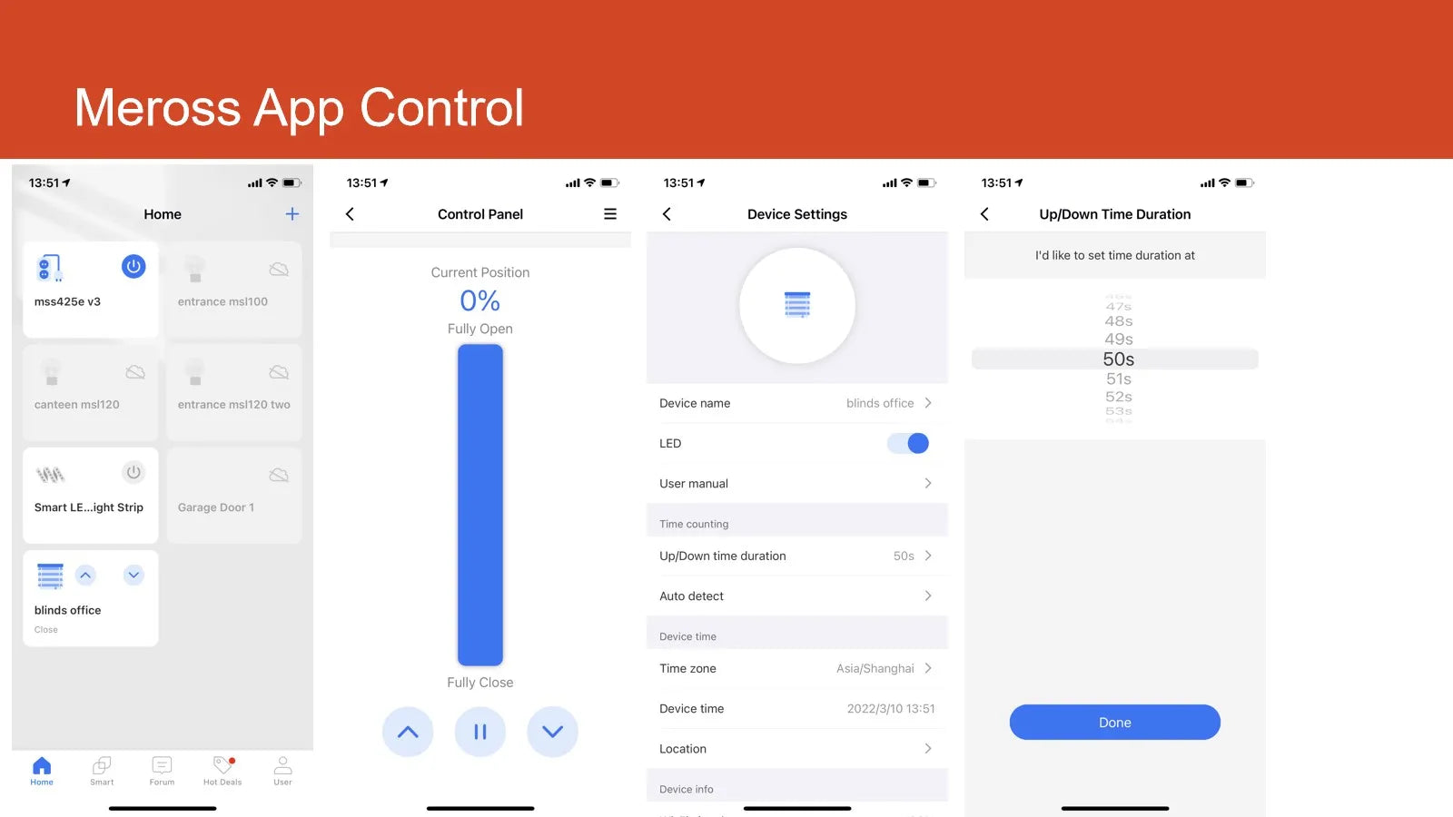 Meross HomeKit Smart Roller Shutter Switch – WiFi Curtain & Blind Motor Controller for Siri, Alexa, Google Home