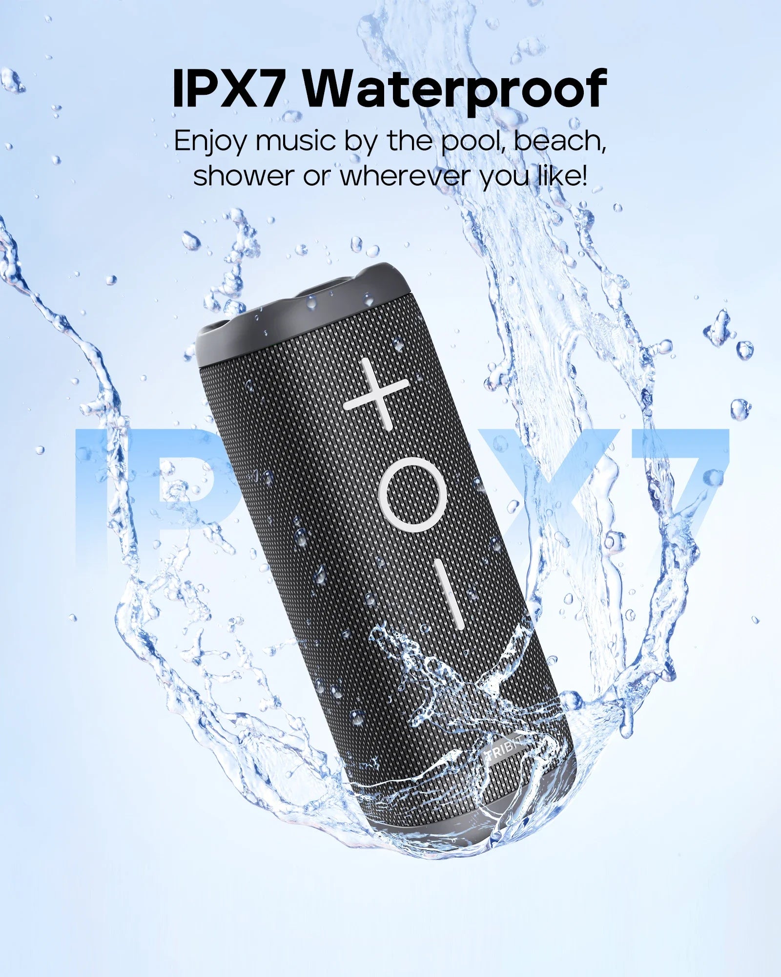 TRIBIT StormBox 2 Portable Bluetooth Speaker – 34W, IPX7 Waterproof, 24-Hour Playtime
