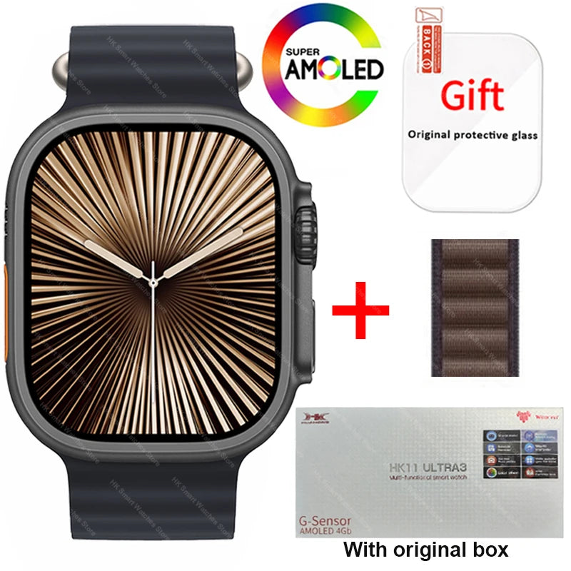 HK11 Ultra 3 Smartwatch 2025 49mm AMOLED NFC
