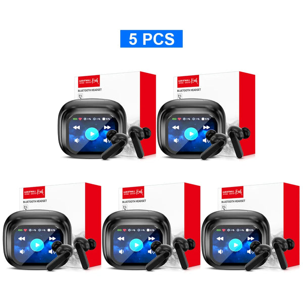 GREATWALL TWS Bluetooth Earbuds – LCD Touch Hi-Fi Stereo