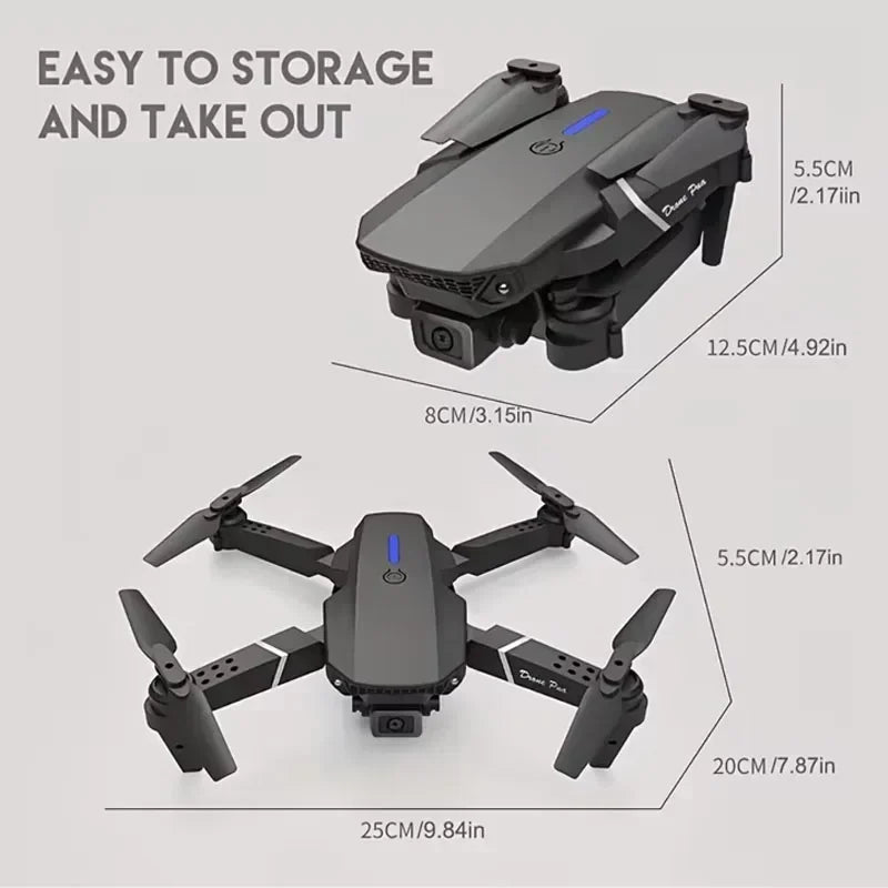 E88 Pro 4K WiFi FPV Foldable Drone with HD Camera